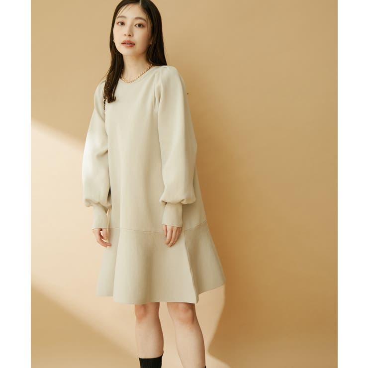 パフスリーブ切り替えミニフレアワンピース | VIS  | 詳細画像39 