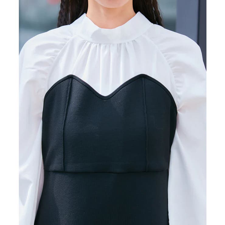 【VIS DRESS】バックリボンドッキングマーメイドワンピース | VIS  | 詳細画像15 