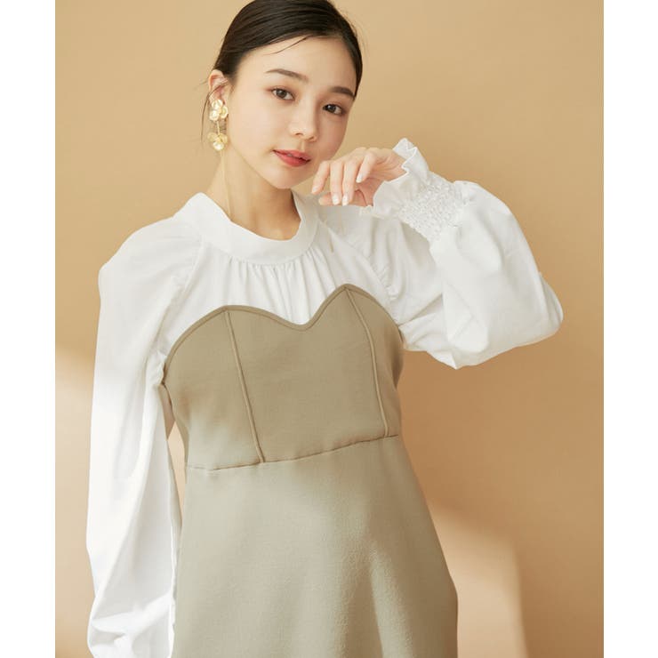 【VIS DRESS】バックリボンドッキングマーメイドワンピース | VIS  | 詳細画像20 