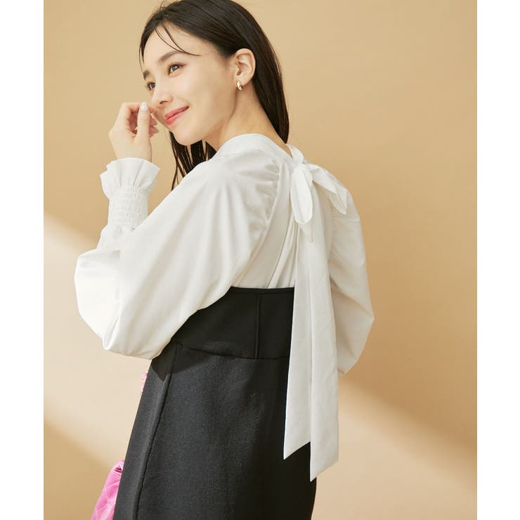 【VIS DRESS】バックリボンドッキングマーメイドワンピース | VIS  | 詳細画像24 