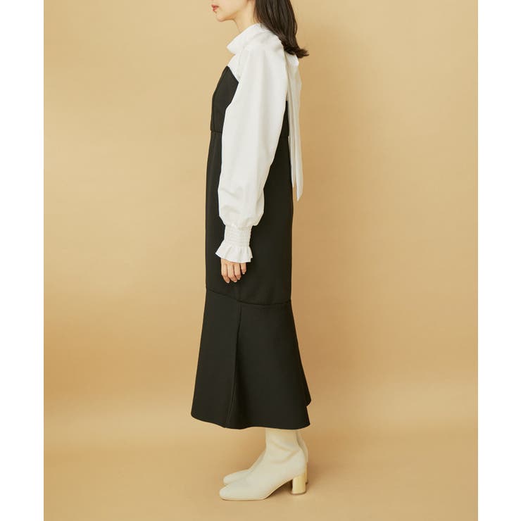 【VIS DRESS】バックリボンドッキングマーメイドワンピース | VIS  | 詳細画像26 