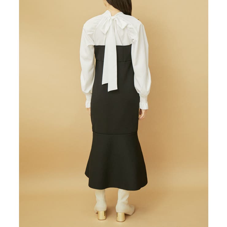 【VIS DRESS】バックリボンドッキングマーメイドワンピース | VIS  | 詳細画像27 