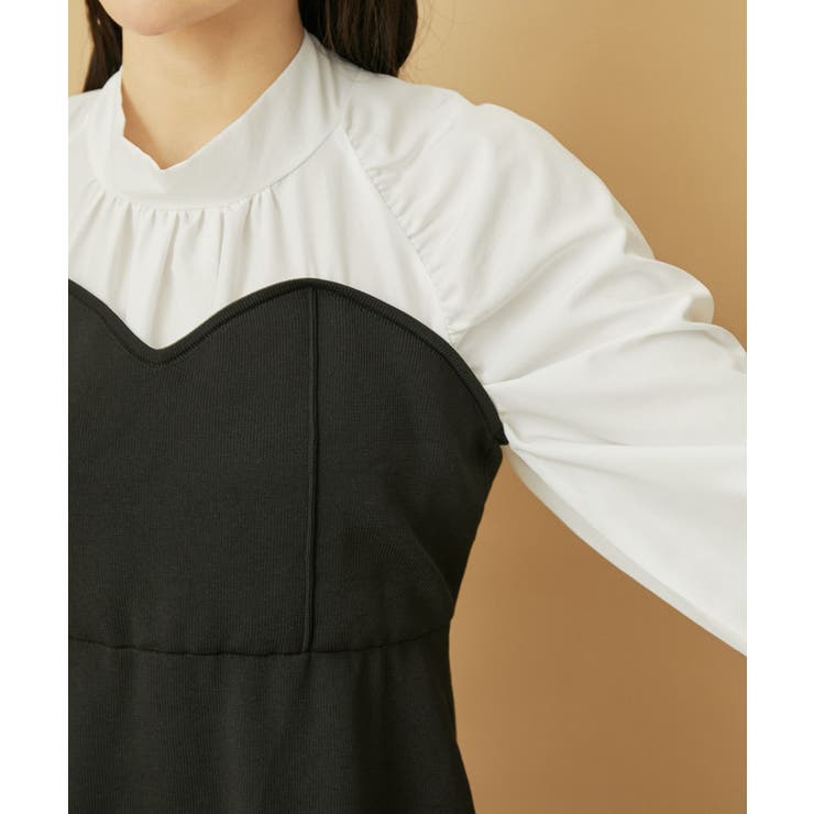 【VIS DRESS】バックリボンドッキングマーメイドワンピース | VIS  | 詳細画像29 