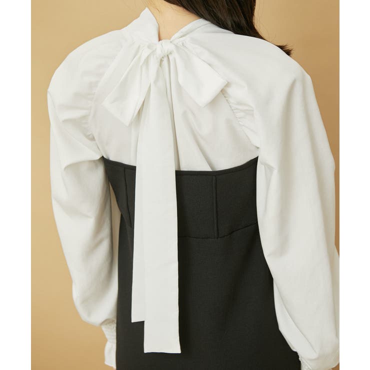 【VIS DRESS】バックリボンドッキングマーメイドワンピース | VIS  | 詳細画像32 