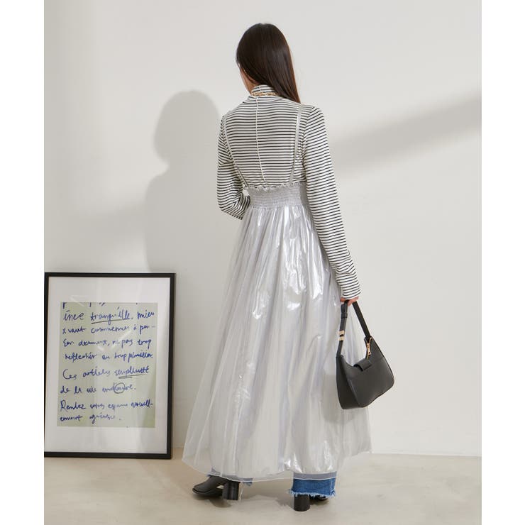 【2WAY】メタリック重ねチュールワンピース【洗える】 | VIS  | 詳細画像10 