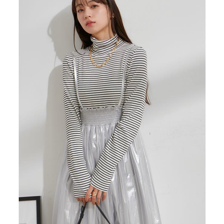 2WAY】メタリック重ねチュールワンピース【洗える】[品番 2WAY】メタリック重ねチュールワンピース【洗える】[品番