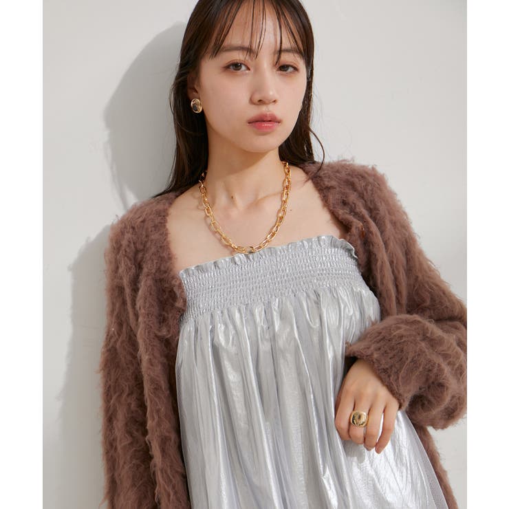 【2WAY】メタリック重ねチュールワンピース【洗える】 | VIS  | 詳細画像18 