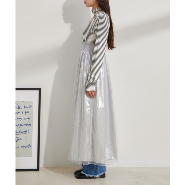 【2WAY】メタリック重ねチュールワンピース【洗える】 | VIS  | 詳細画像20 