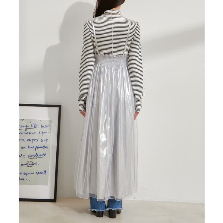 【2WAY】メタリック重ねチュールワンピース【洗える】 | VIS  | 詳細画像21 