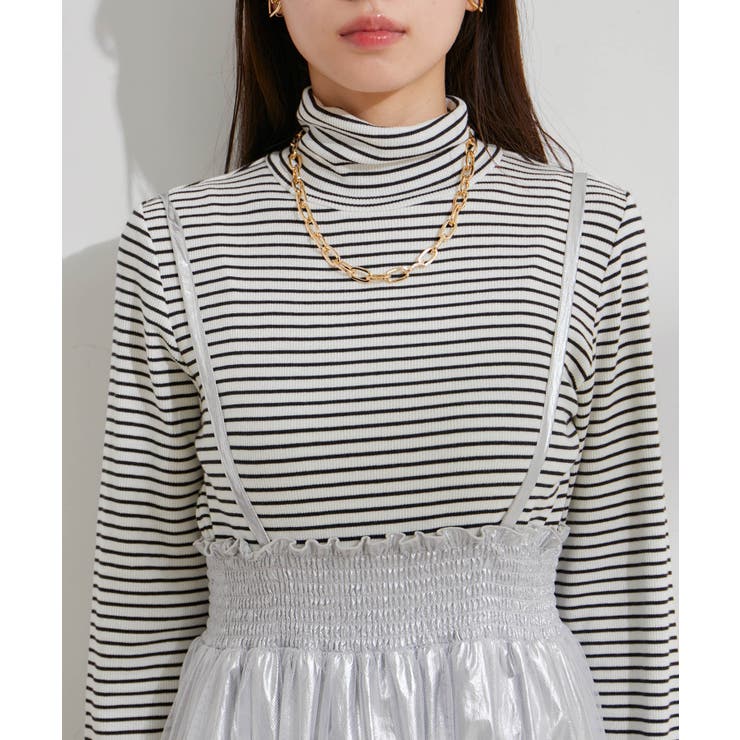 【2WAY】メタリック重ねチュールワンピース【洗える】 | VIS  | 詳細画像22 