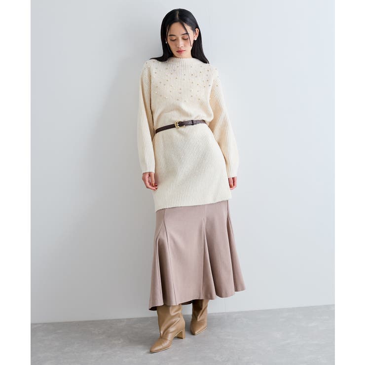 ビジュー付きニットワンピース | VIS  | 詳細画像16 