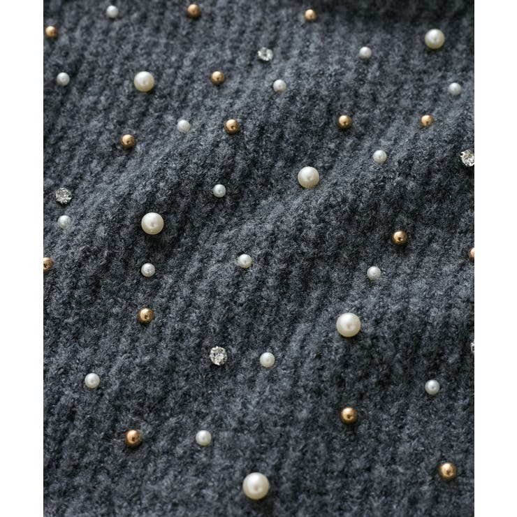 ビジュー付きニットワンピース | VIS  | 詳細画像24 