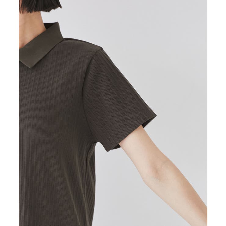 ポロ衿ランダムリブワンピース | VIS  | 詳細画像14 
