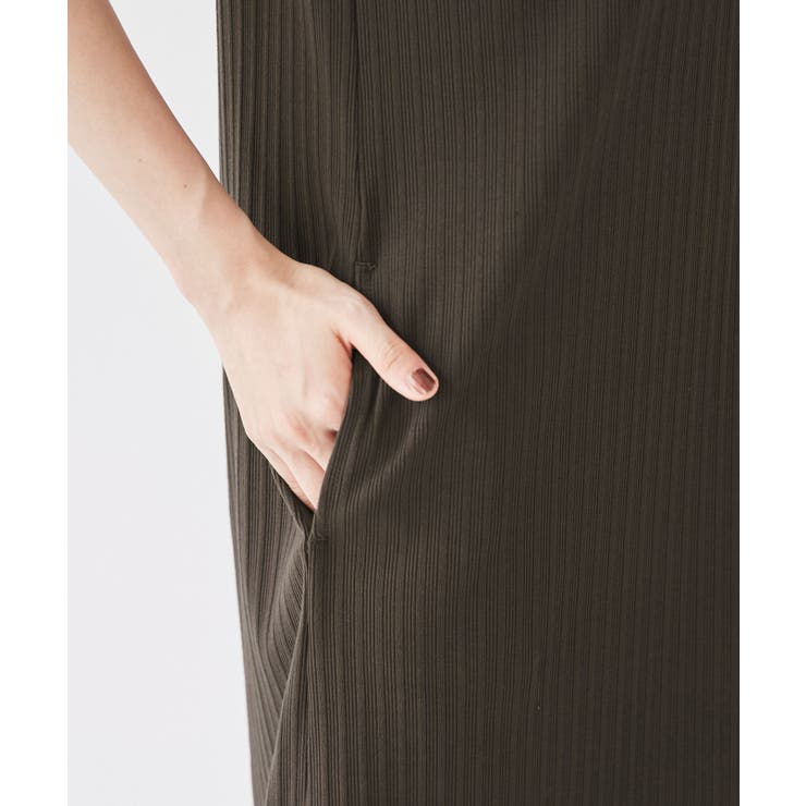 ポロ衿ランダムリブワンピース | VIS  | 詳細画像17 