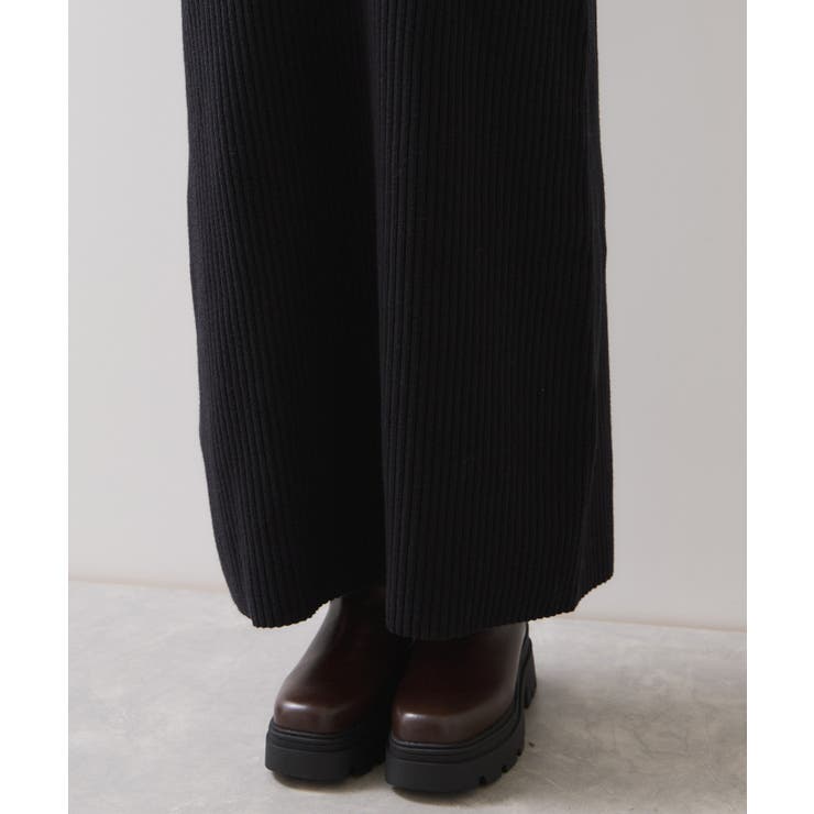 アシメオフショルリブニット美シルエットワンピース/着丈が選べる | VIS  | 詳細画像37 