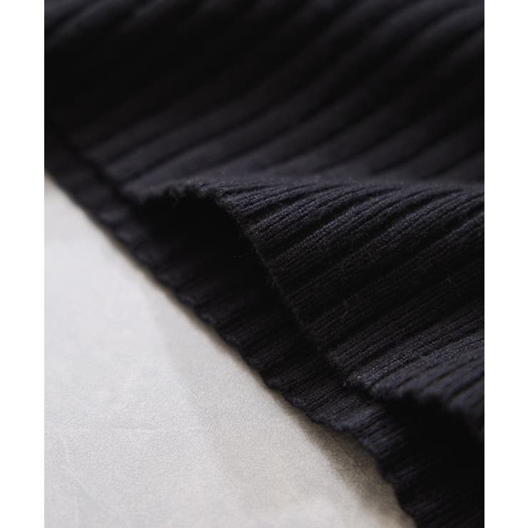 アシメオフショルリブニット美シルエットワンピース/着丈が選べる | VIS  | 詳細画像40 