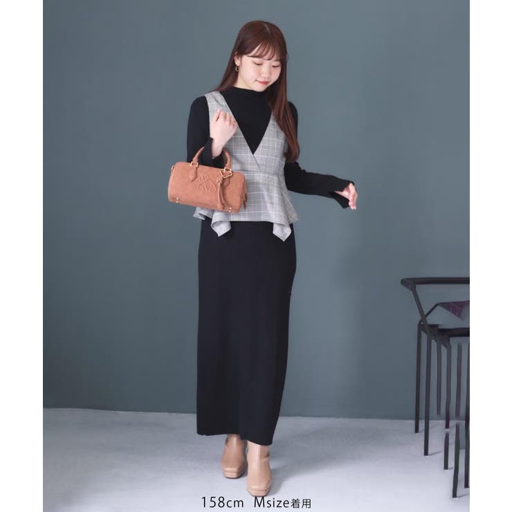 ビスチェセットニットワンピース | VIS  | 詳細画像17 