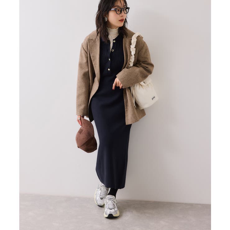 ポロケーブルモチモチニットワンピース | VIS  | 詳細画像14 