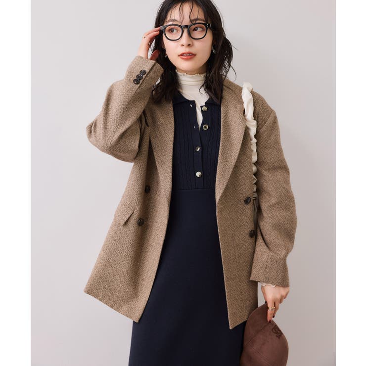 ポロケーブルモチモチニットワンピース | VIS  | 詳細画像15 