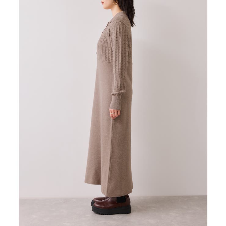 ポロケーブルモチモチニットワンピース | VIS  | 詳細画像21 