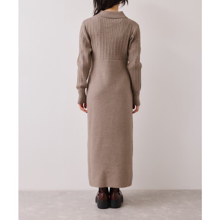 ポロケーブルモチモチニットワンピース | VIS  | 詳細画像22 