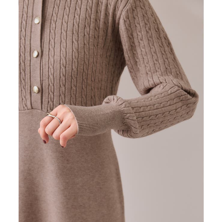 ポロケーブルモチモチニットワンピース | VIS  | 詳細画像25 