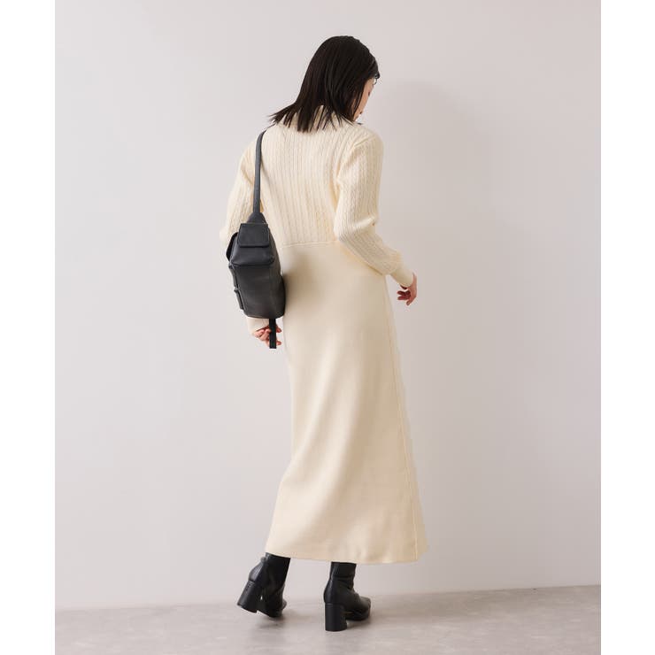 ポロケーブルモチモチニットワンピース | VIS  | 詳細画像3 