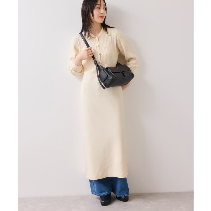 ポロケーブルモチモチニットワンピース | VIS  | 詳細画像5 