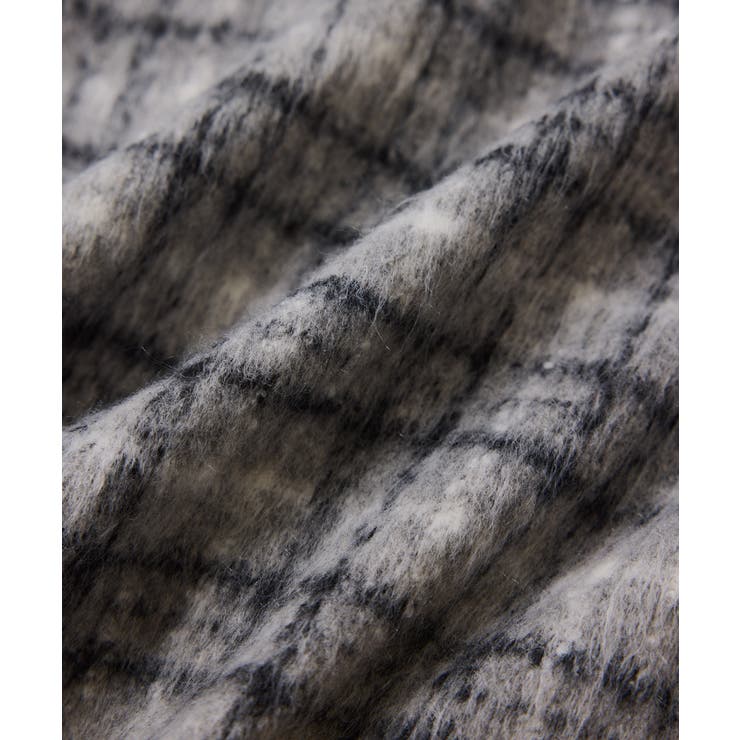 シャギーVネックミニ丈ジャンパースカート | VIS  | 詳細画像29 