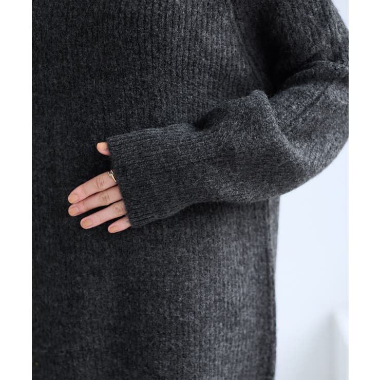 肩リボンミニ丈ニットワンピース/2WAY | VIS  | 詳細画像27 