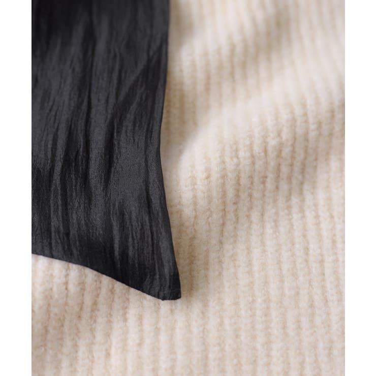 肩リボンミニ丈ニットワンピース/2WAY | VIS  | 詳細画像30 