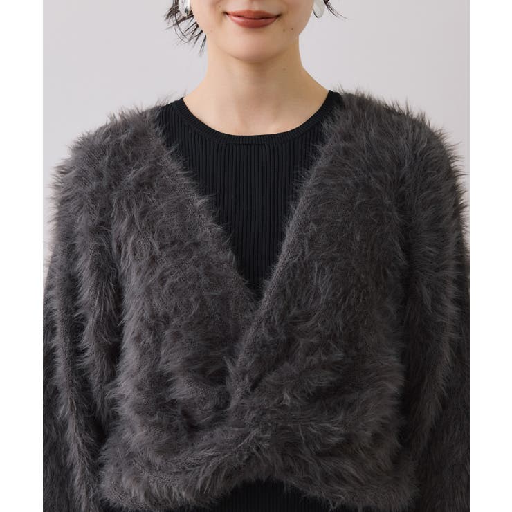 ねじりショートトップス付きロングニットワンピース/イージーケア | VIS  | 詳細画像37 