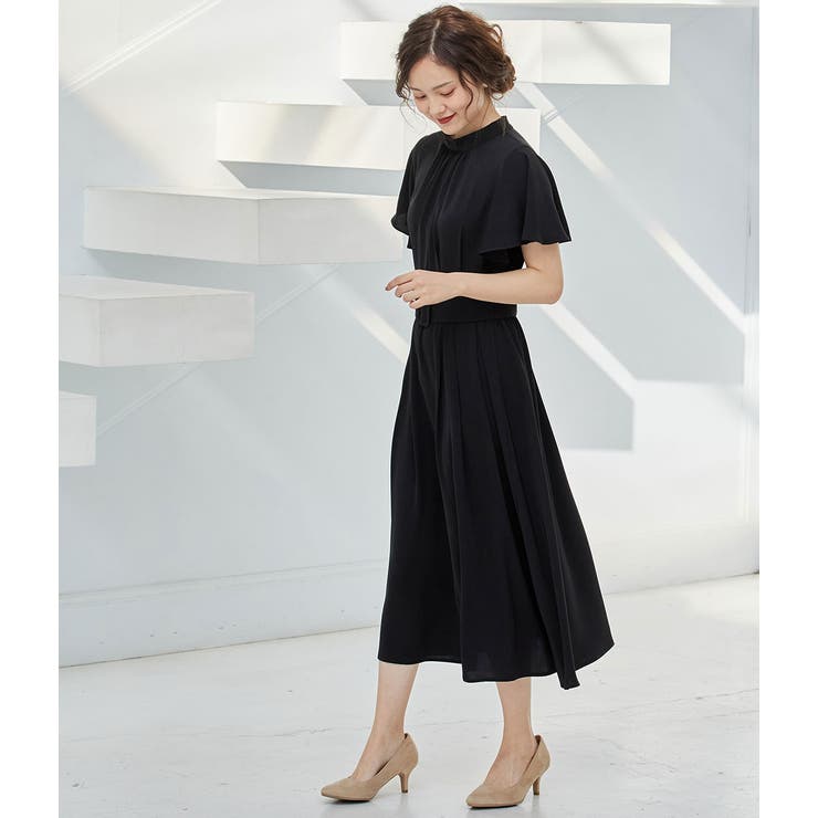 【WEB限定】【結婚式にも】ウエストタックフレアワンピース | VIS  | 詳細画像12 