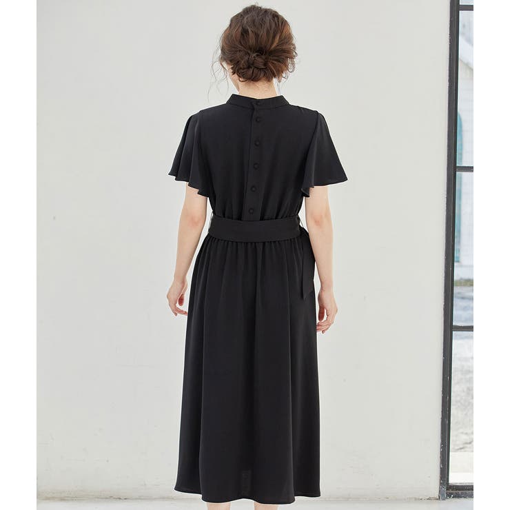 【WEB限定】【結婚式にも】ウエストタックフレアワンピース | VIS  | 詳細画像3 