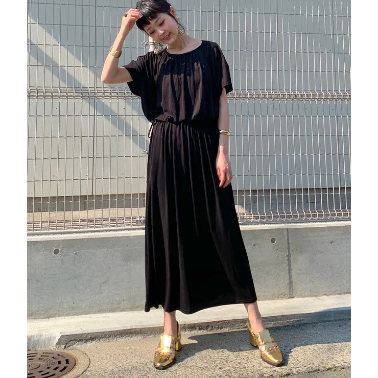 【WEB限定】ウエストリボンギャザーワンピース | VIS  | 詳細画像13 