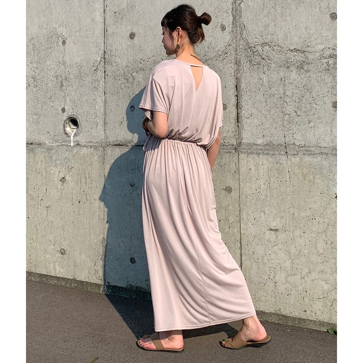 【WEB限定】ウエストリボンギャザーワンピース | VIS  | 詳細画像15 