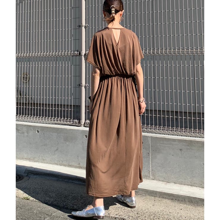 【WEB限定】ウエストリボンギャザーワンピース | VIS  | 詳細画像20 