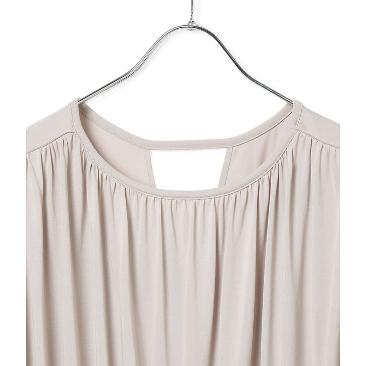 【WEB限定】ウエストリボンギャザーワンピース | VIS  | 詳細画像3 