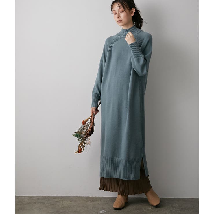 Web限定 サイドリブ切替ハイネックニットワンピース 品番 Visw Vis ビス のレディースファッション通販 Shoplist ショップリスト