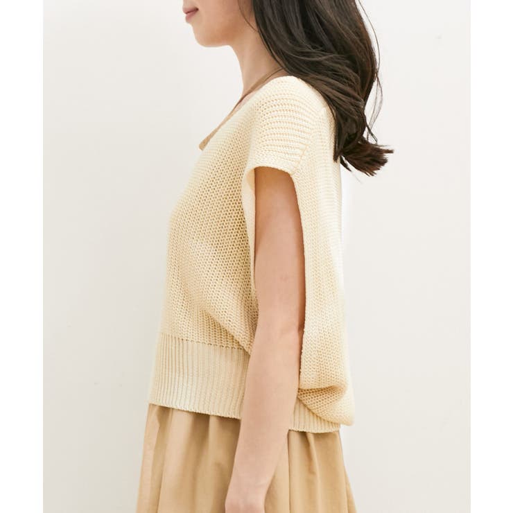 【選べる着丈・マルチWAY】ニットベスト付きワンピース【洗える】 | VIS  | 詳細画像19 