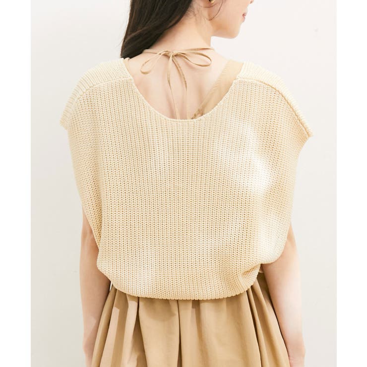 【選べる着丈・マルチWAY】ニットベスト付きワンピース【洗える】 | VIS  | 詳細画像20 