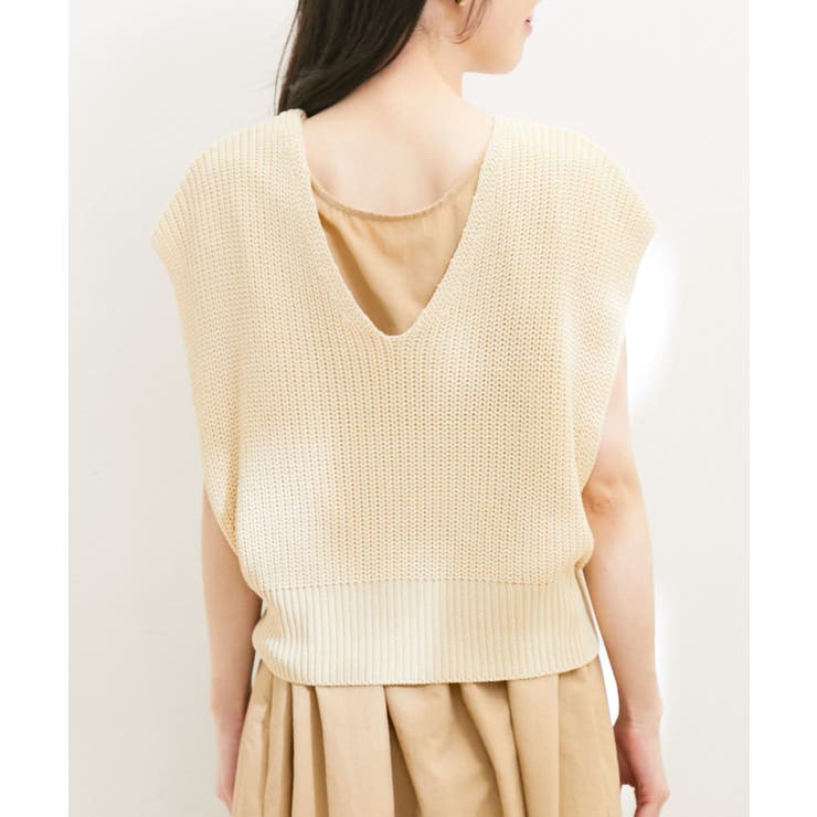 【選べる着丈・マルチWAY】ニットベスト付きワンピース【洗える】 | VIS  | 詳細画像22 