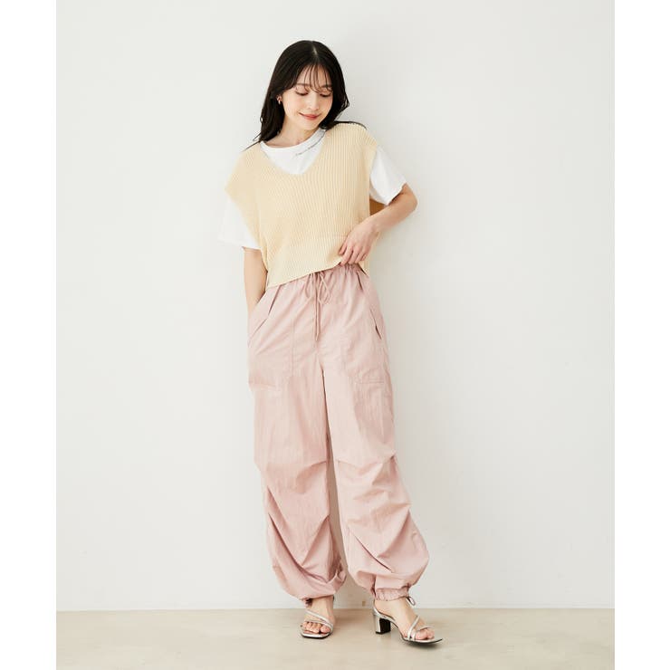 【選べる着丈・マルチWAY】ニットベスト付きワンピース【洗える】 | VIS  | 詳細画像36 