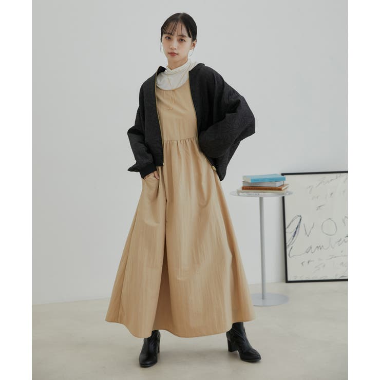 【選べる着丈・マルチWAY】ニットベスト付きワンピース【洗える】 | VIS  | 詳細画像4 