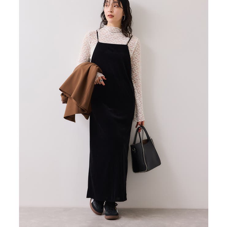 刺繍アソートベロアキャミワンピース/2WAY | VIS  | 詳細画像12 