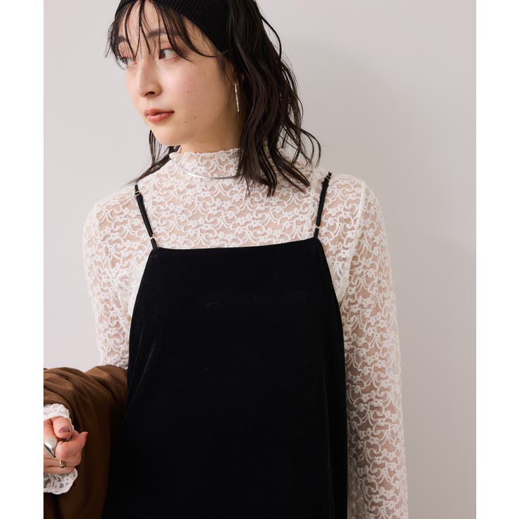 刺繍アソートベロアキャミワンピース/2WAY | VIS  | 詳細画像14 