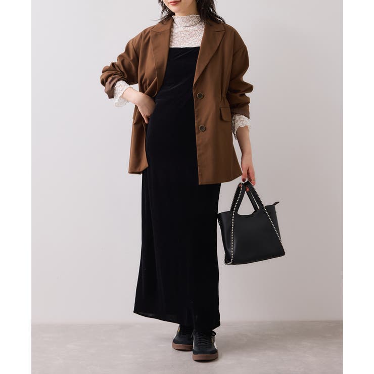 刺繍アソートベロアキャミワンピース/2WAY | VIS  | 詳細画像15 