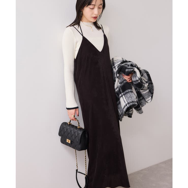 刺繍アソートベロアキャミワンピース/2WAY | VIS  | 詳細画像6 