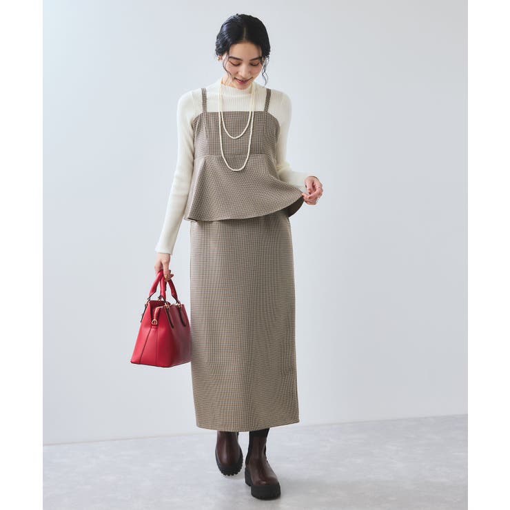 ウーリッシュ ペプラム切替キャミワンピース | VIS  | 詳細画像2 