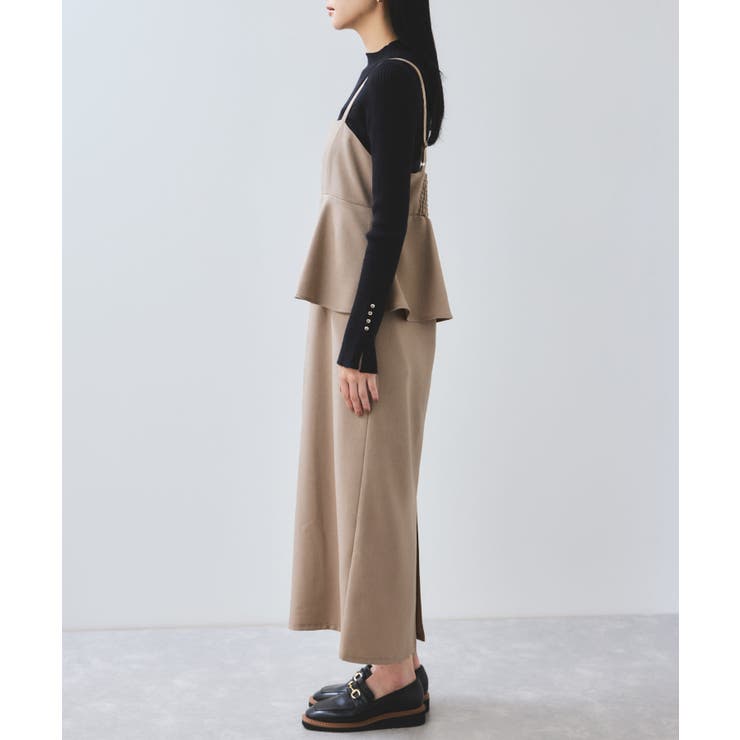 ウーリッシュ ペプラム切替キャミワンピース | VIS  | 詳細画像30 